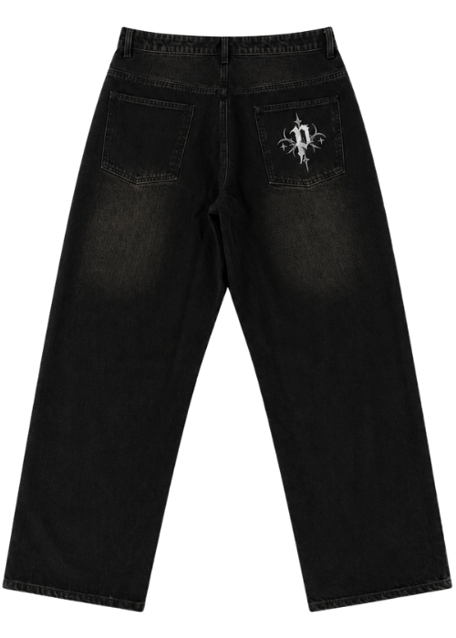[PREORDER] Possessionless Baggy Black Denim Jeans